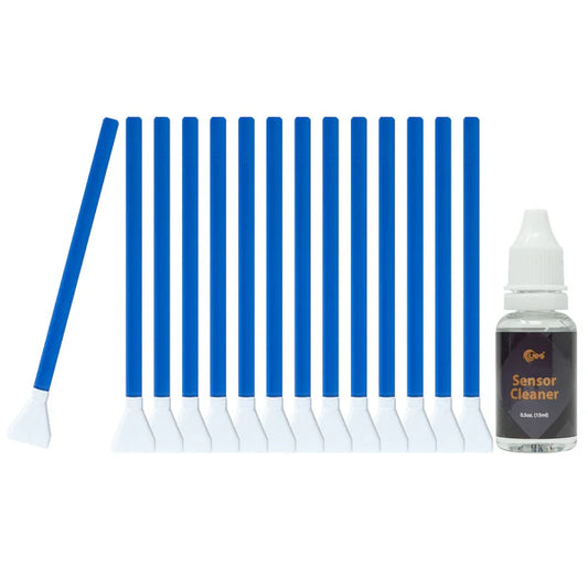 UES sensor cleaning swab UES APSC-16 APS-C Sensor Cleaning Kit (14pcs 16mm APS-C Sensor Cleaning Swabs + 15ml Sensor Cleaner)