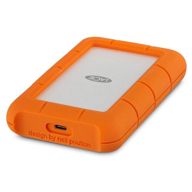 LaCie Rugged 4TB – Portable External Hard Drive USB-C