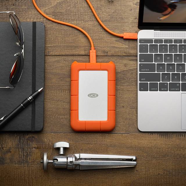 LaCie Rugged 4TB – Portable External Hard Drive USB-C