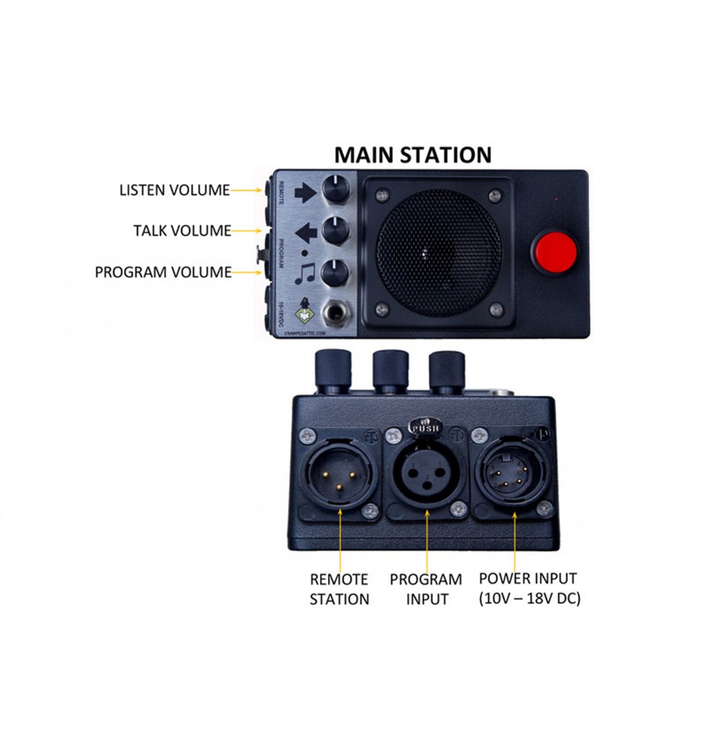 2Can Solo - Hard-wired Intercom System - Talkback Qtake