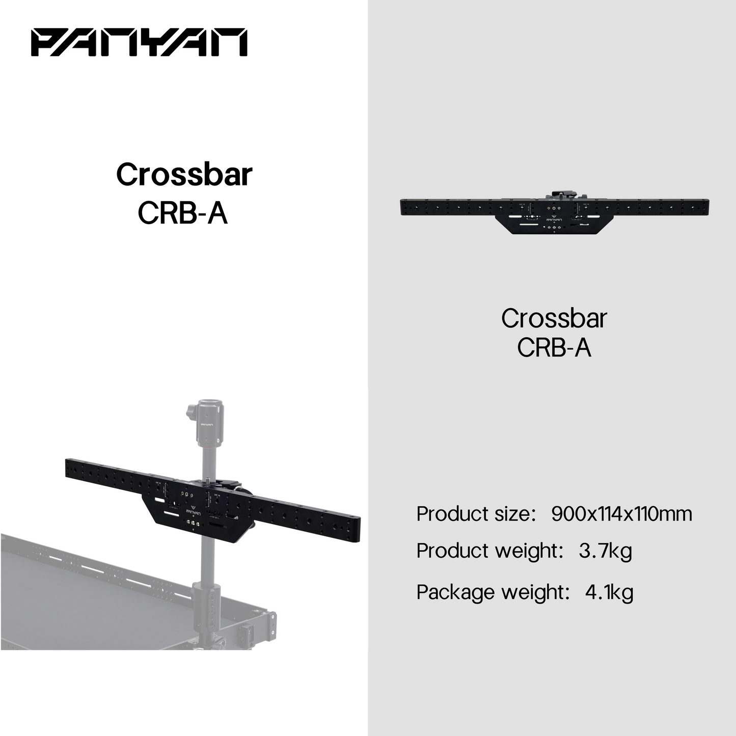 Panyan PN-H01 Professional Crossbar Bracket with Dual Baby Pin